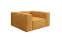 Designer sofa-fauteuil Lesley in structuurstof