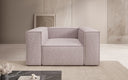 Designer sofa-fauteuil Lesley in structuurstof