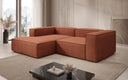 Designer-hoekbank Lesley Mini in structuurstof