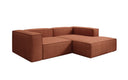 Designer-hoekbank Lesley Mini in structuurstof
