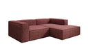 Designer-hoekbank Lesley Mini in structuurstof