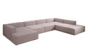 Designbank Lesley U XXL in structuurstof
