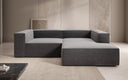 Designer-hoekbank Lesley Mini in structuurstof