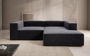 Designer-hoekbank Lesley Mini in structuurstof