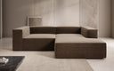Designer-hoekbank Lesley Mini in structuurstof