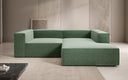 Designer-hoekbank Lesley Mini in structuurstof