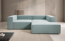 Designer-hoekbank Lesley Mini in structuurstof