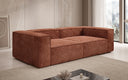 Designer Sofa Lesley 3-zits in Ribstof