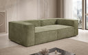 Designer Sofa Lesley 3-zits in Ribstof