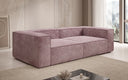 Designer Sofa Lesley 3-zits in Ribstof
