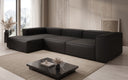 Designer hoekbank Lesley in echt leer