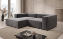 Designer-hoekbank Lesley Mini in structuurstof