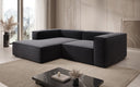 Designer-hoekbank Lesley Mini in structuurstof