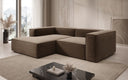 Designer-hoekbank Lesley Mini in structuurstof