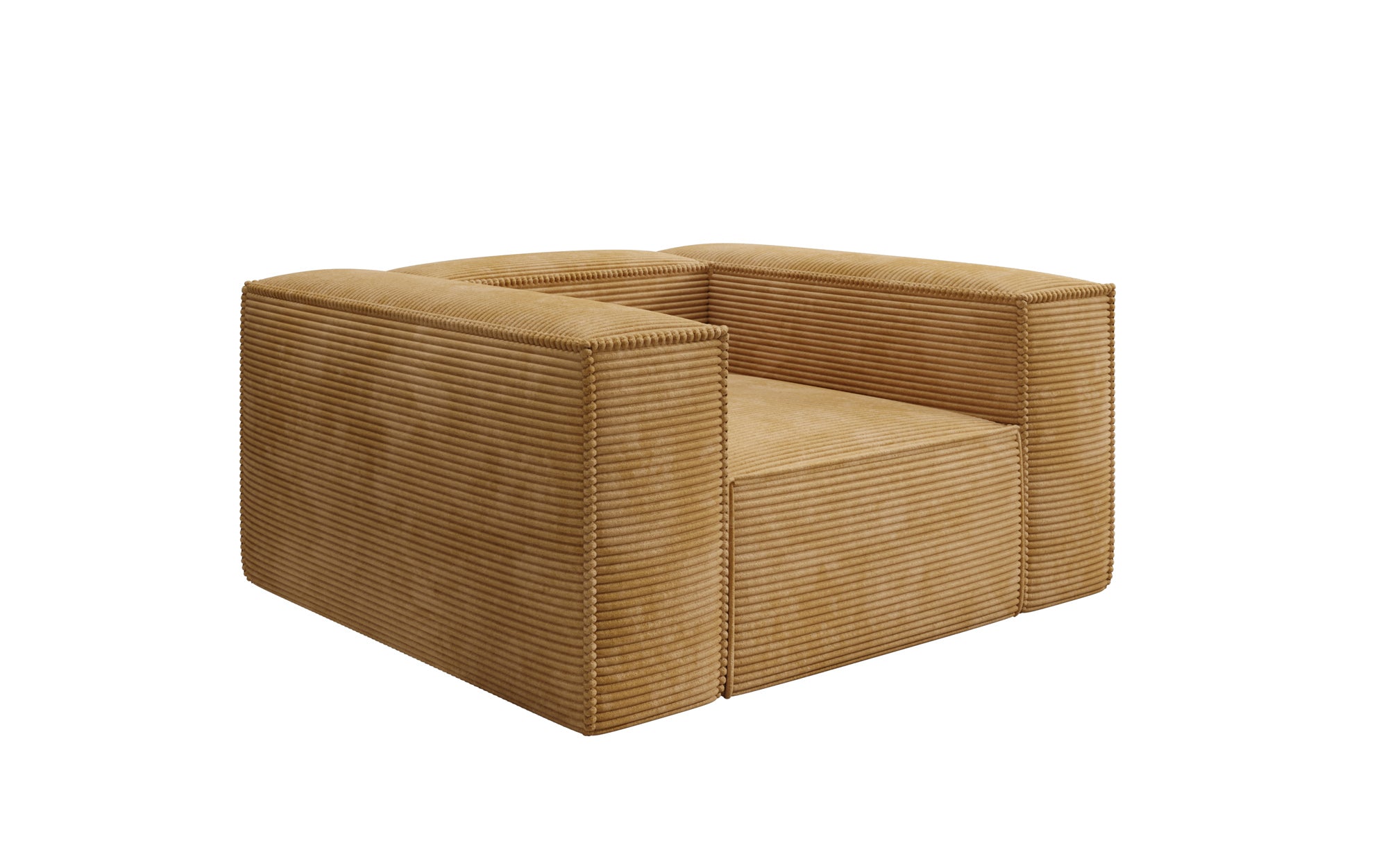Designer Sofa-Sessel Lesley in Ribstof