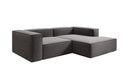Designer-hoekbank Lesley Mini in structuurstof