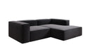 Designer-hoekbank Lesley Mini in structuurstof