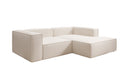Designer-hoekbank Lesley Mini in structuurstof