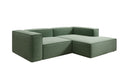 Designer-hoekbank Lesley Mini in structuurstof