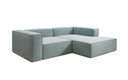 Designer-hoekbank Lesley Mini in structuurstof