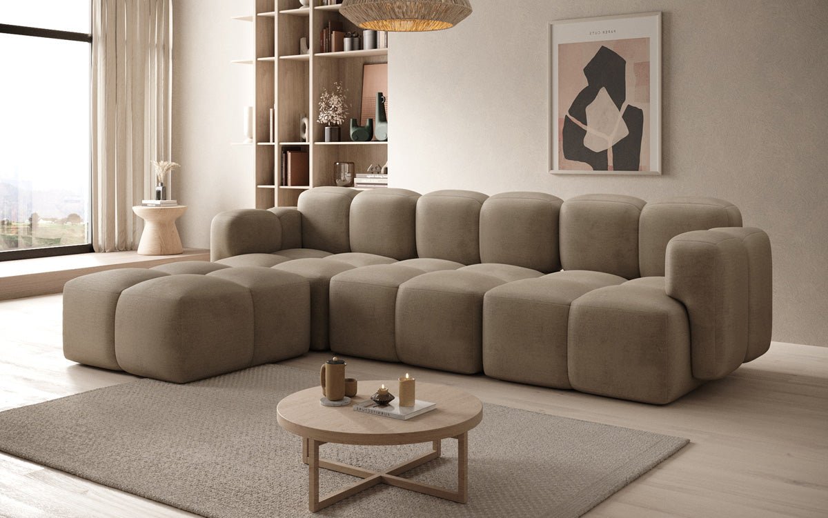 Designer L Sofa Celly in Fluweel
