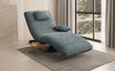 Designer Relax-ligstoel Velours Ribstof met draaifunctie en bijzettafel
