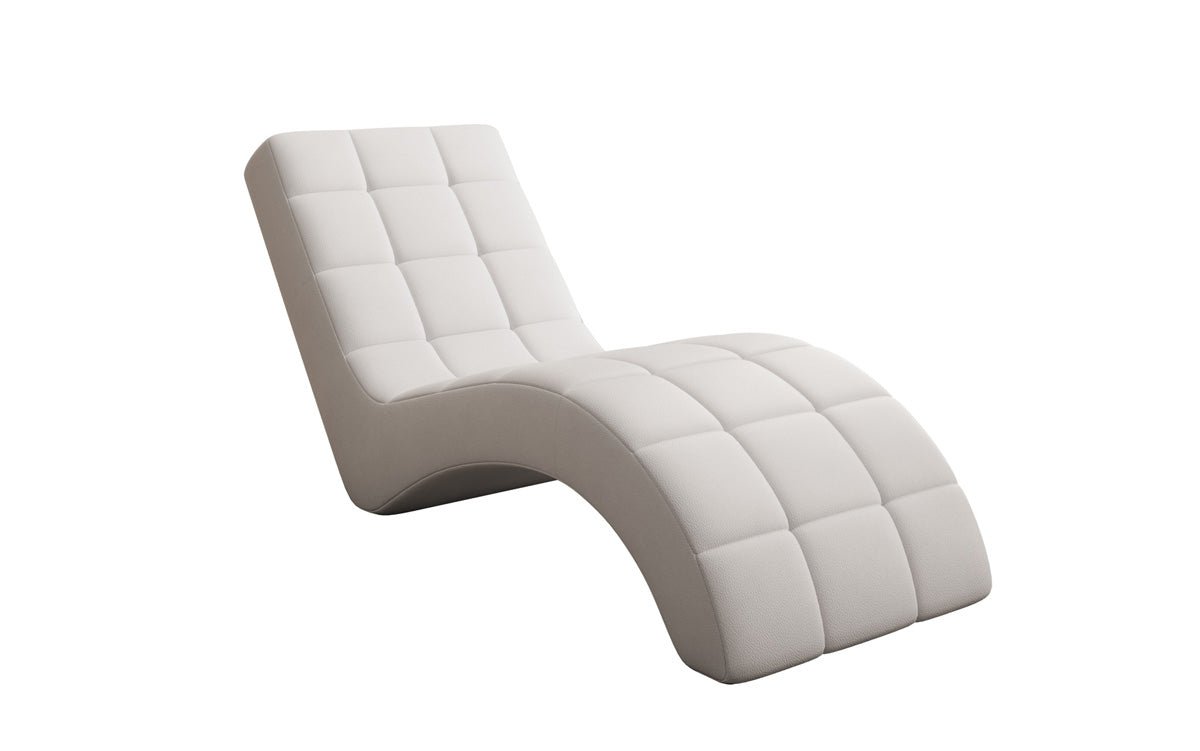 Designer Relax-ligstoel Nela in Echtleer