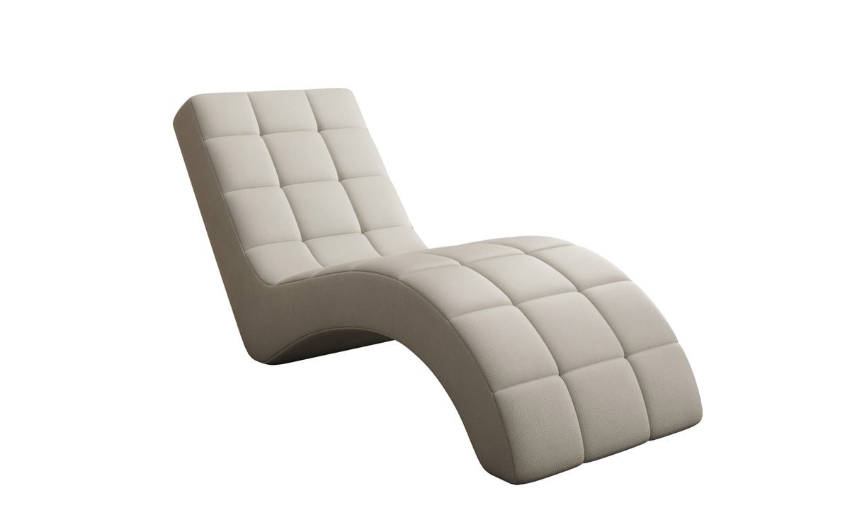 Designer Relax-ligstoel Nela in Echtleer
