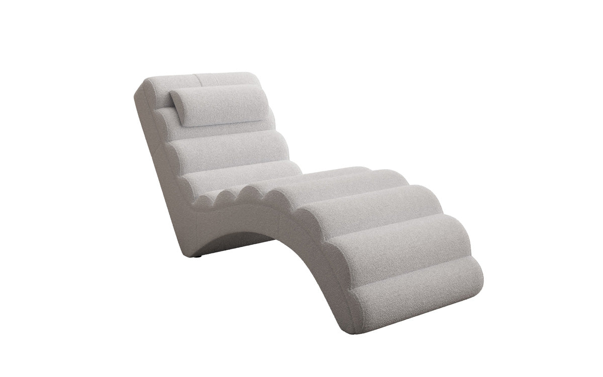 Designer Relax-ligstoel Malina in Bouclé