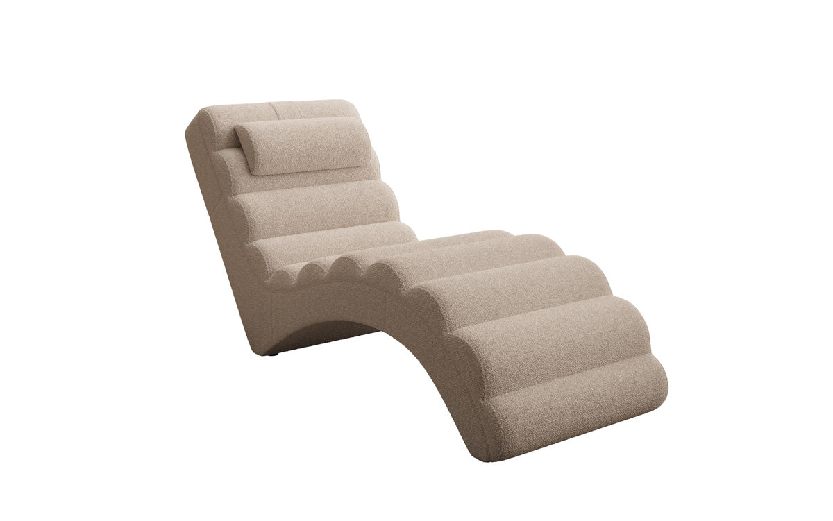 Designer Relax-ligstoel Malina in Bouclé