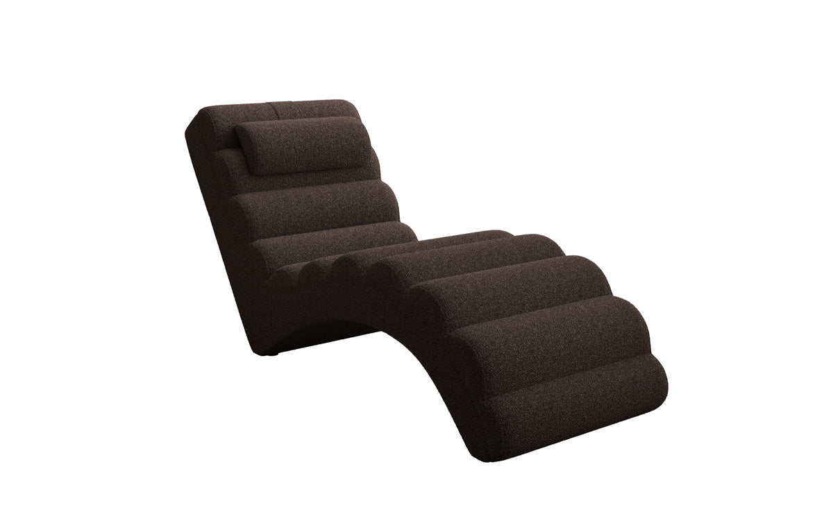 Designer Relax-ligstoel Malina in Bouclé