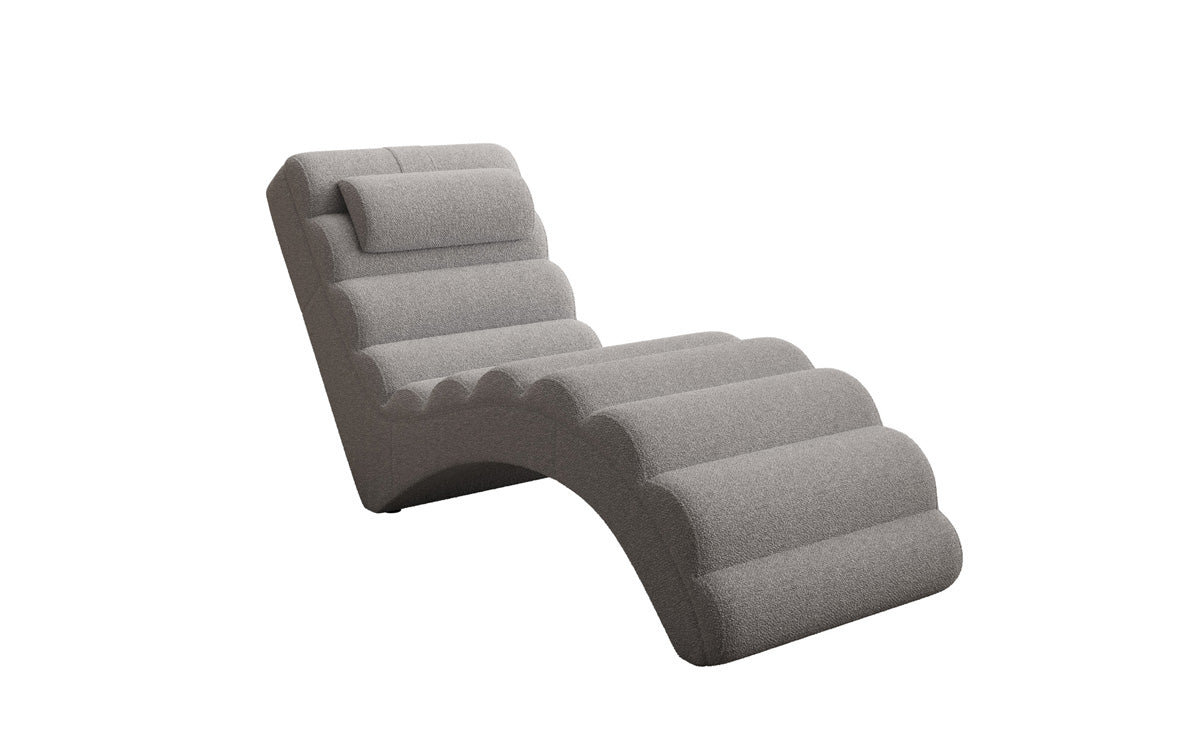 Designer Relax-ligstoel Malina in Bouclé