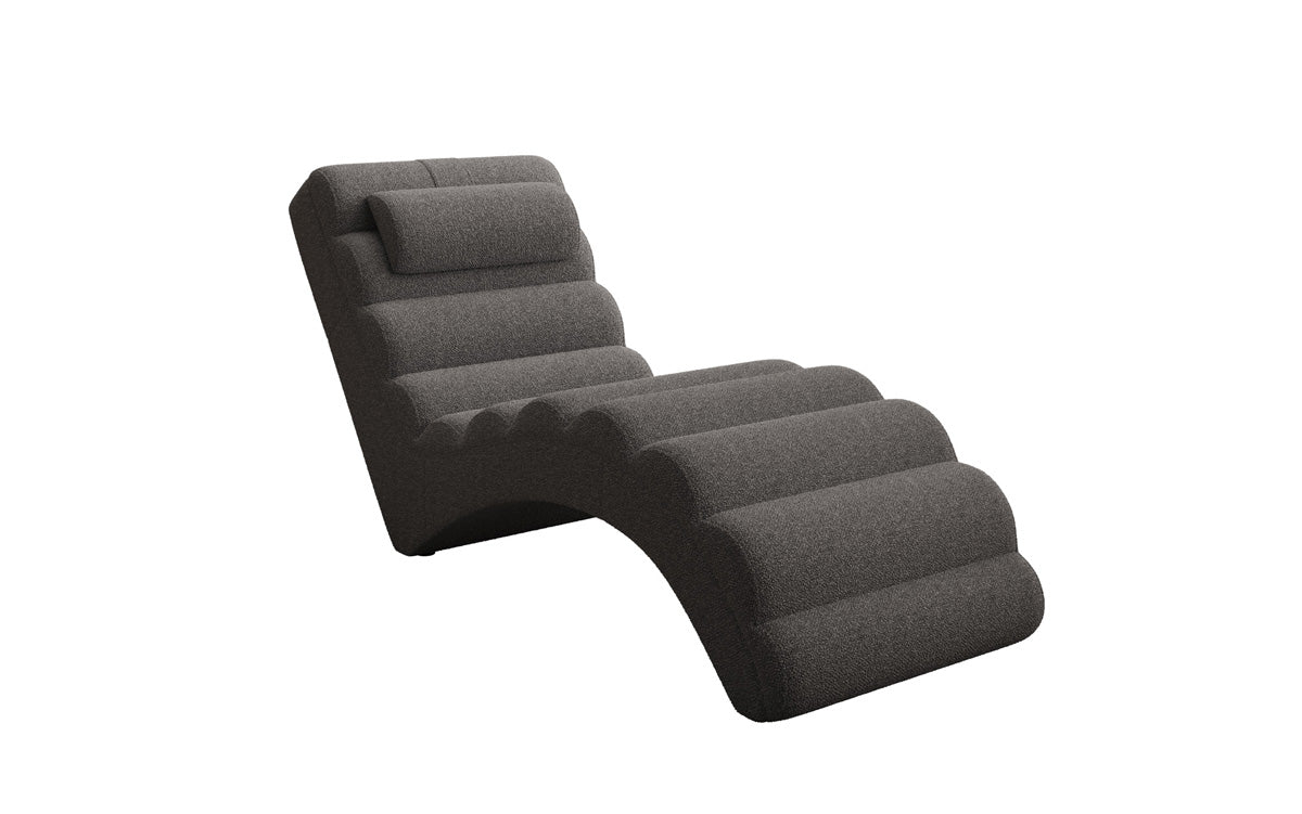 Designer Relax-ligstoel Malina in Bouclé