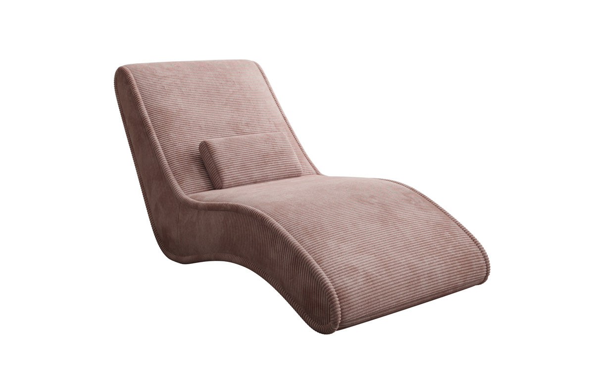 Designer Relax-ligstoel Lunaris 80 in Ribstof