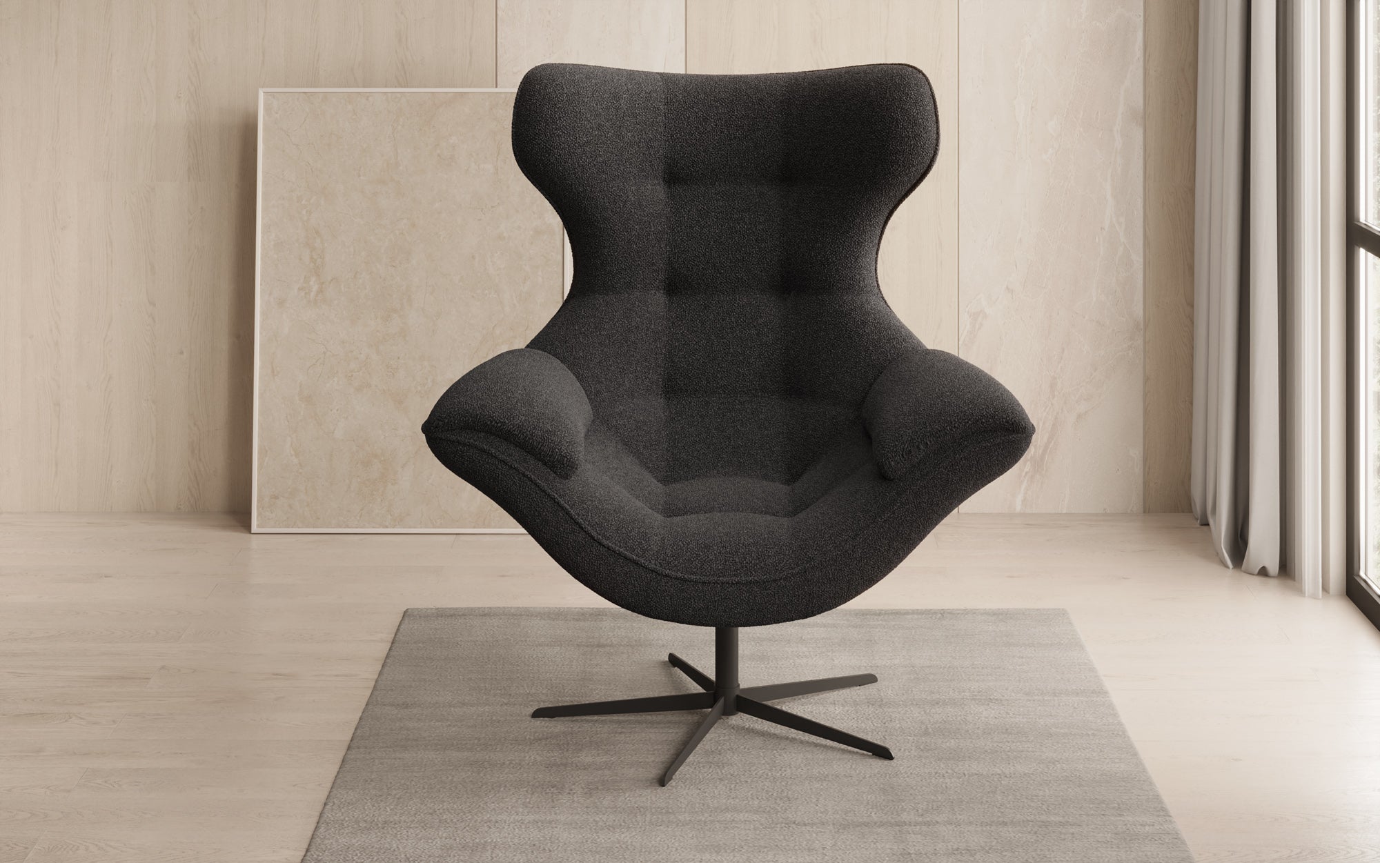 Designer Sofa-fauteuil Aurelio in Bouclé
