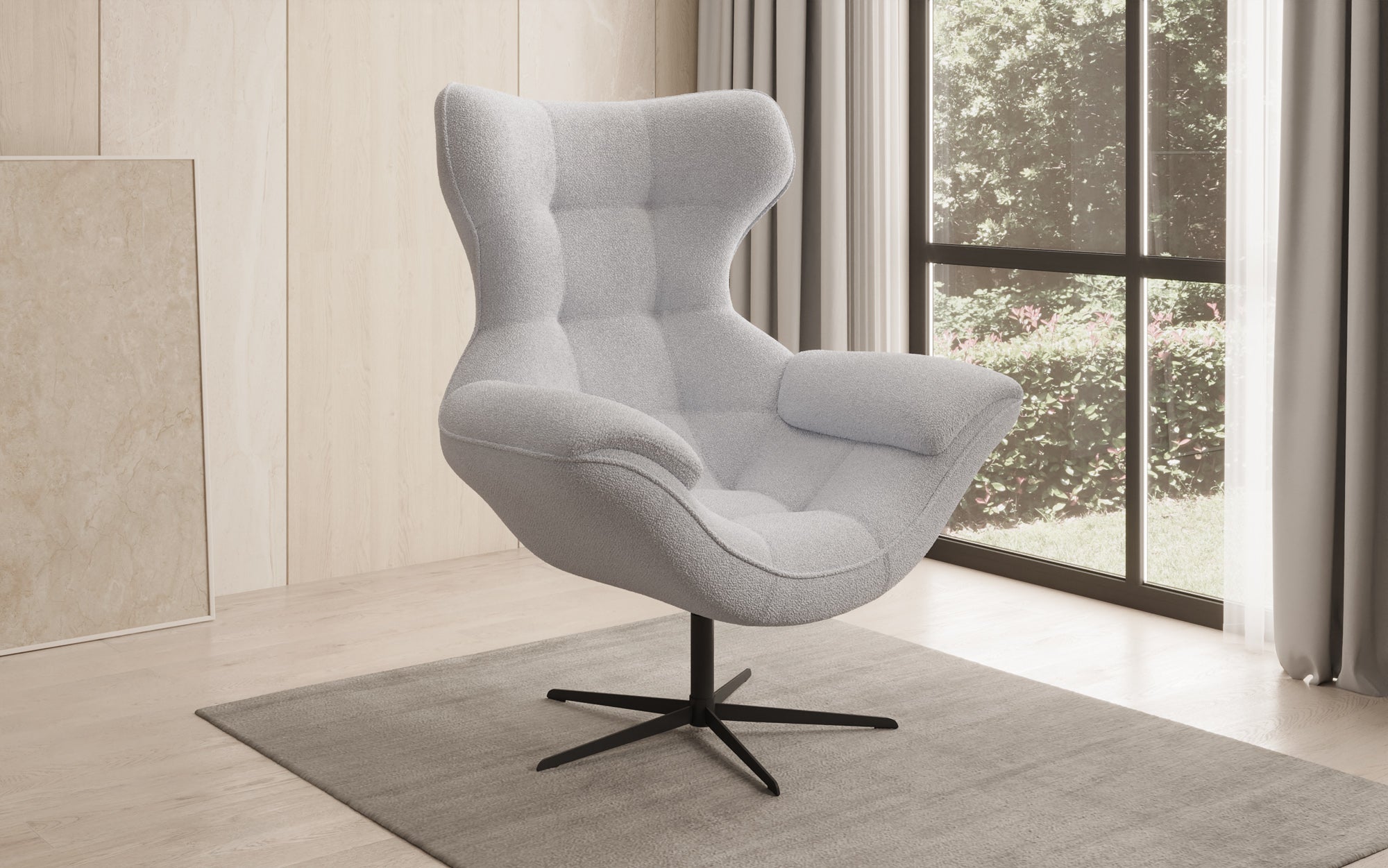 Designer Sofa-fauteuil Aurelio in Bouclé