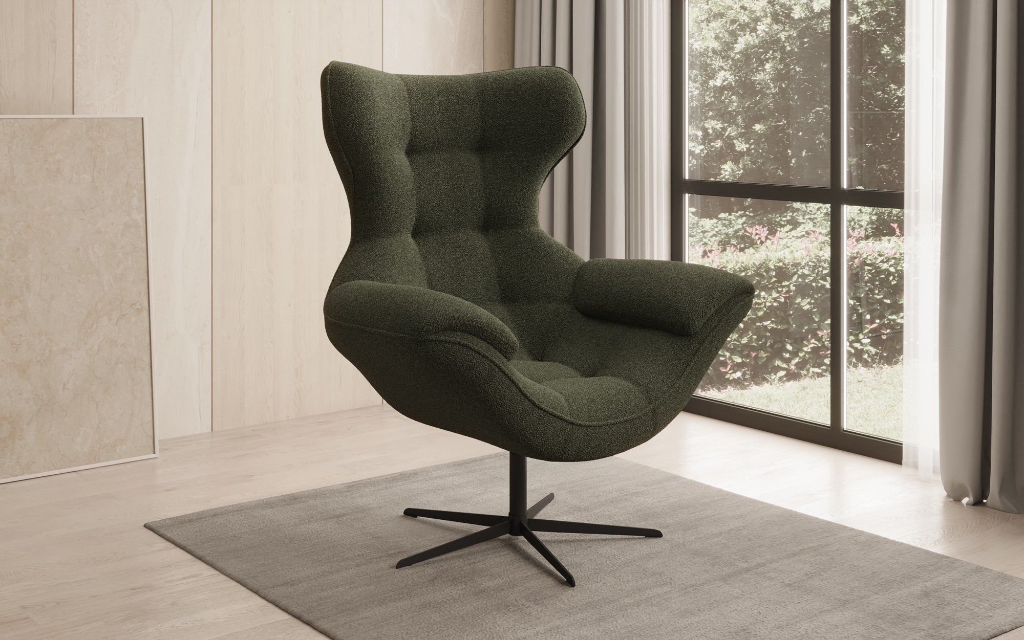 Designer Sofa-fauteuil Aurelio in Bouclé