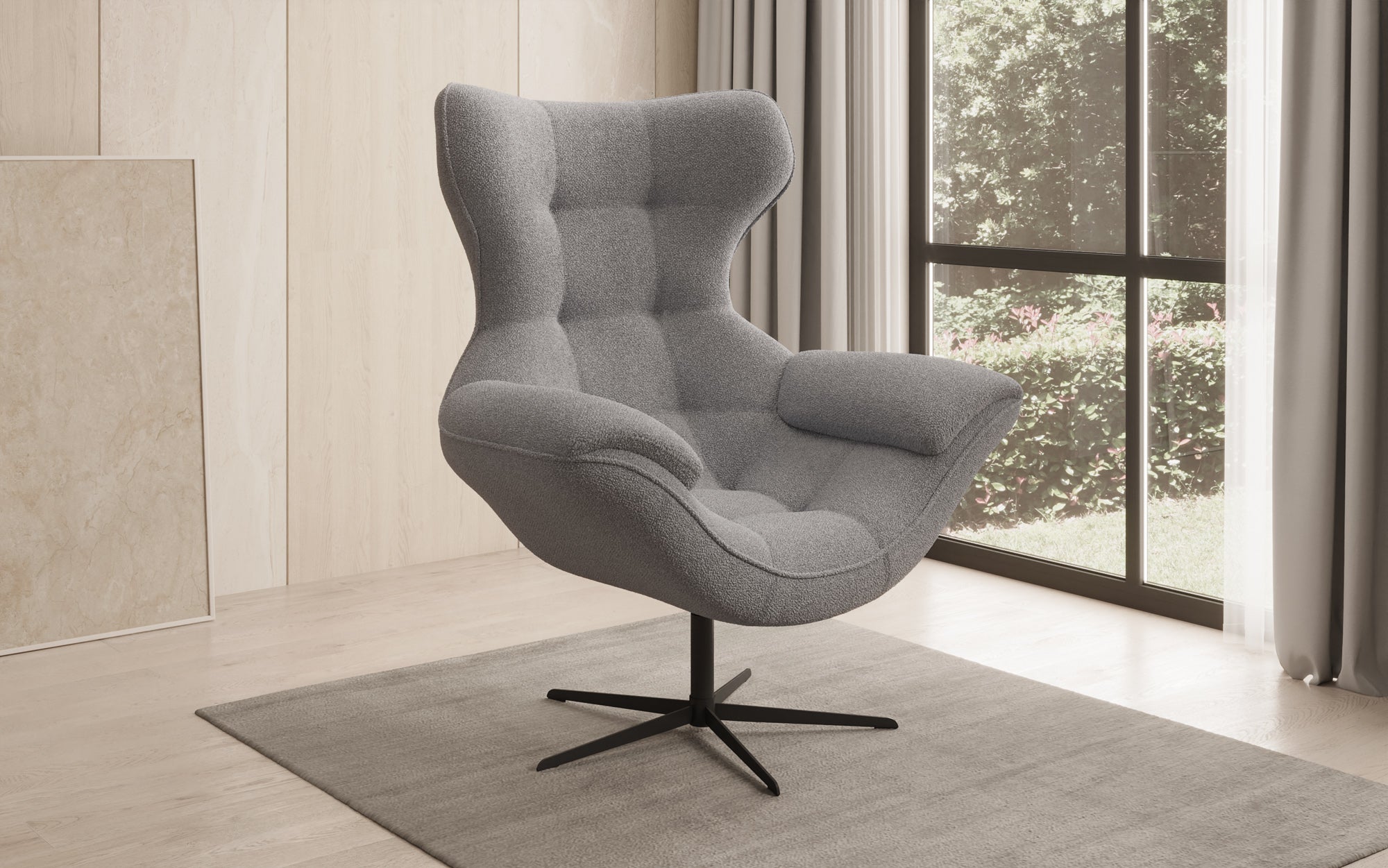 Designer Sofa-fauteuil Aurelio in Bouclé