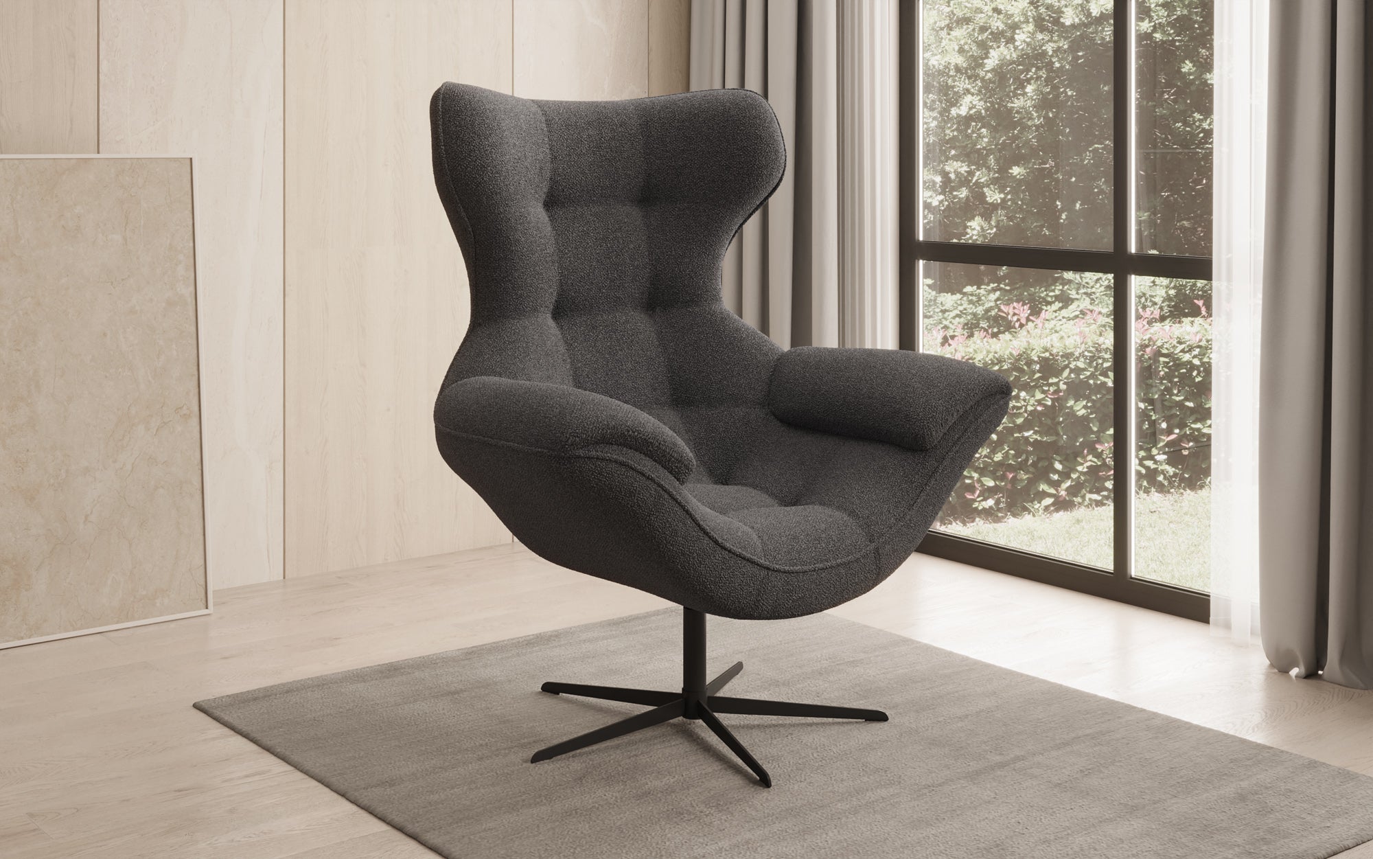 Designer Sofa-fauteuil Aurelio in Bouclé