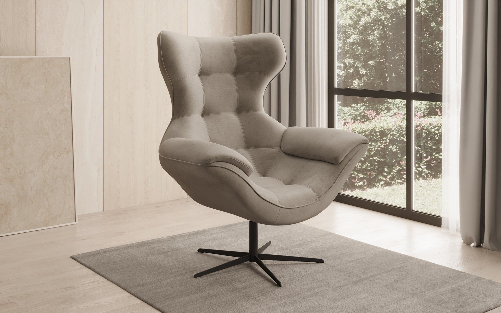 Designer Sofa-Sessel Aurelio in Fluweel
