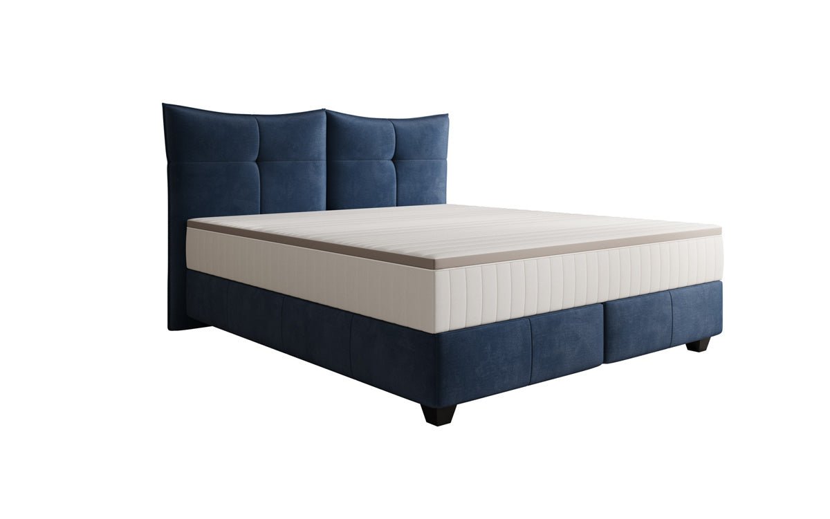 Boxspringbed Veyora in Fluweel