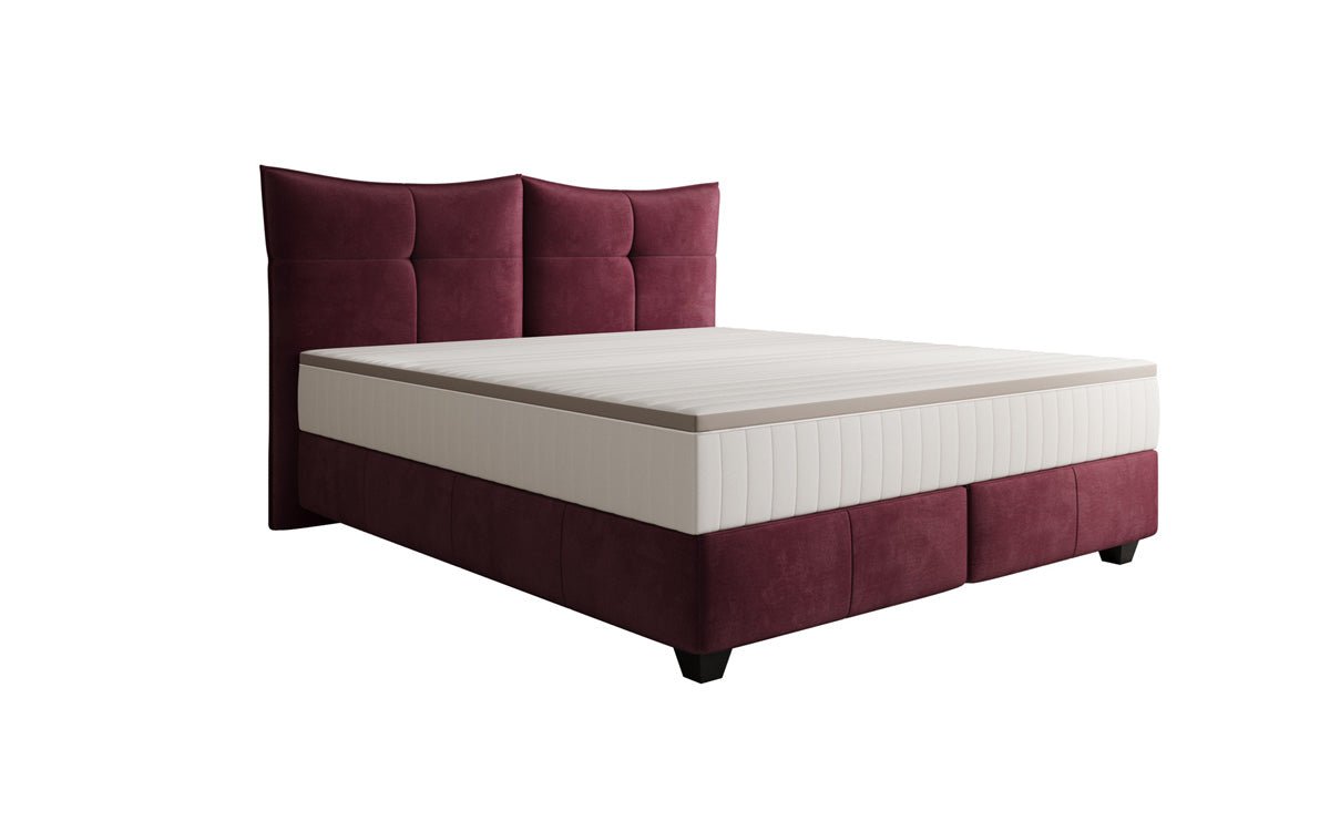 Boxspringbed Veyora in Fluweel