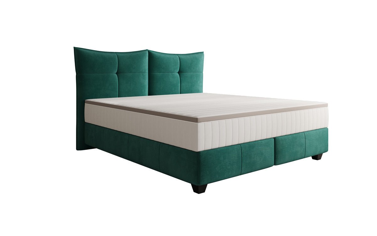 Boxspringbed Veyora in Fluweel