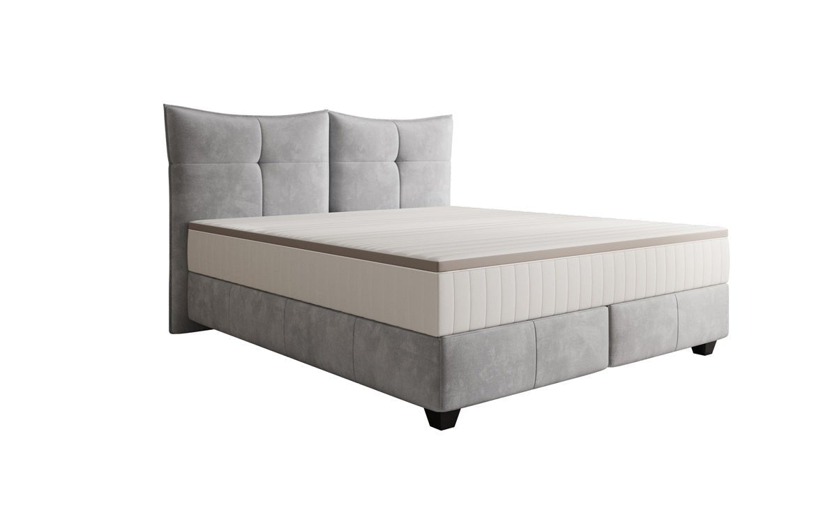 Boxspringbed Veyora in Fluweel