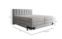 Boxspringbed Isabell met opbergruimte in Fluweel