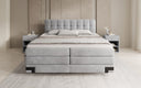 Boxspringbed Isabell met opbergruimte in Fluweel