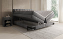 Boxspringbed Isabell met opbergruimte in Fluweel