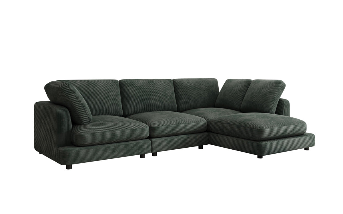 Designerbank Thalessa L in Ribstof