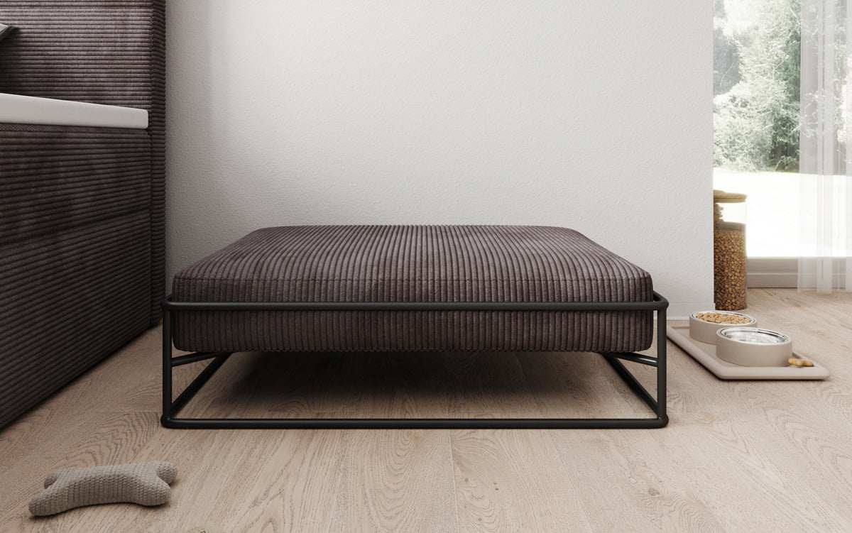 Hondenbed Lumo 80 × 60 cm in Ribstof