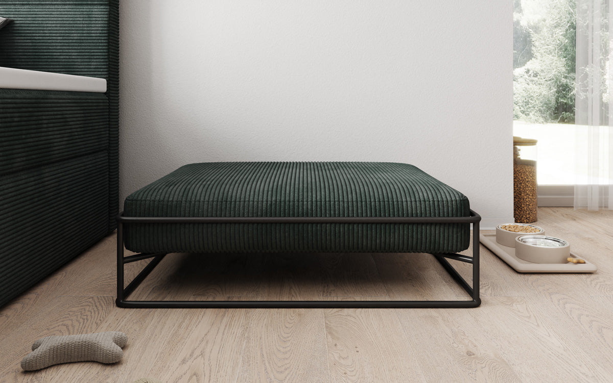 Hondenbed Lumo 80 × 60 cm in Ribstof